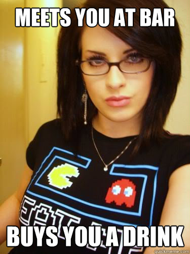 meets you at bar buys you a drink - Cool Chick Carol
