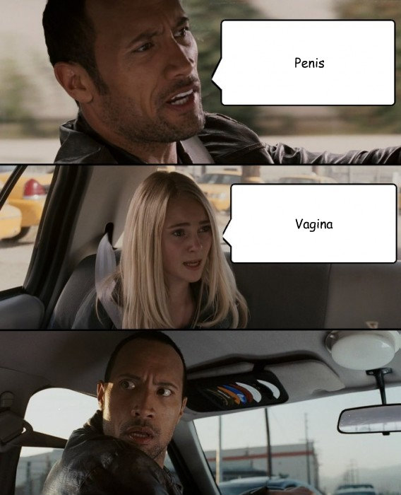 penis vagina The Rock Driving