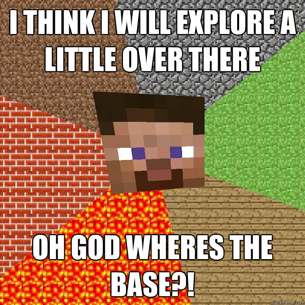 i think i will explore a little over there oh god wheres the - Minecraft