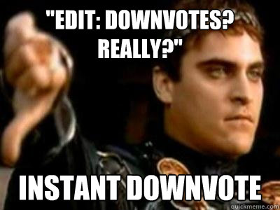 edit downvotes really instant downvote - Downvoting Roman