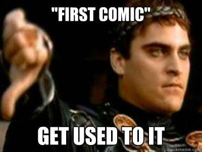 first comic get used to it - Downvoting Roman
