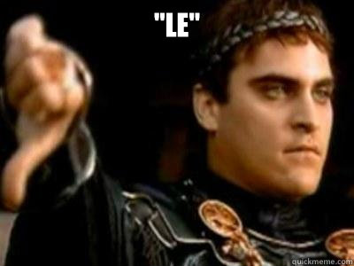 le - Downvoting Roman