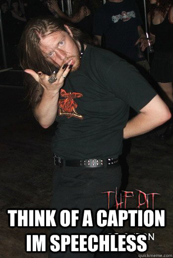 think of a caption im speechless - Goth DANCE caption competion
