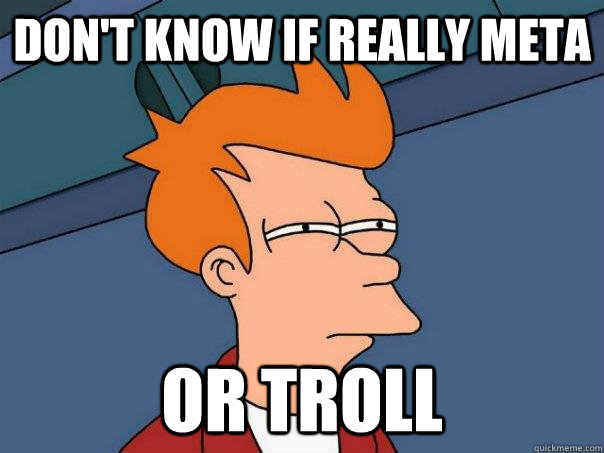 dont know if really meta or troll - Futurama Fry