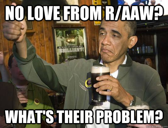 no love from raaw whats their problem - Upvoting Obama