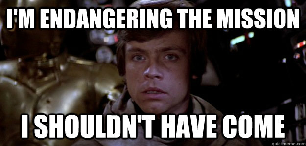 How I often feel as a wing-man