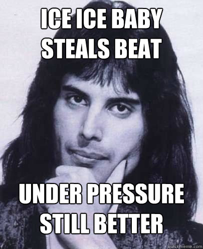 Ice Ice Baby Steals Beat Under Pressure Still Better - Good Guy Freddie 