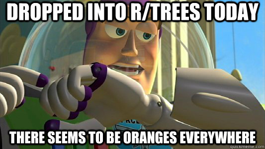 dropped into rtrees today there seems to be oranges everywh - Buzz Lightyear