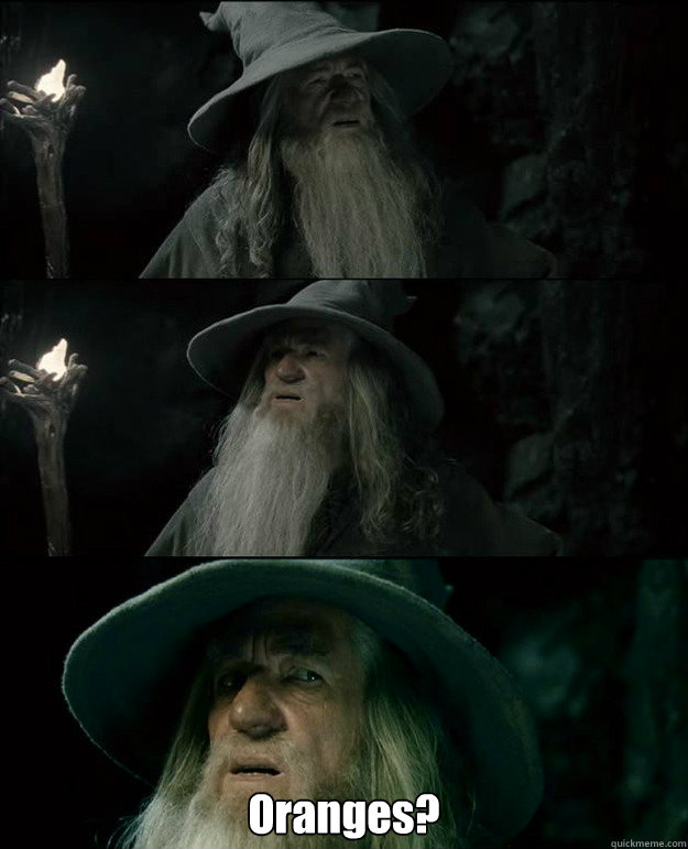 oranges - Gandalf und das Spanischstudium