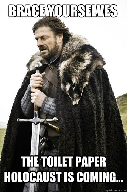 brace yourselves the toilet paper holocaust is coming - Boromir Relationship