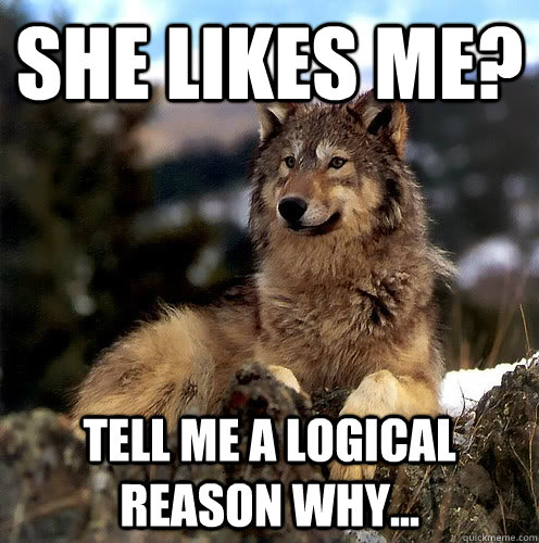 she likes me tell me a logical reason why - Aspie Wolf