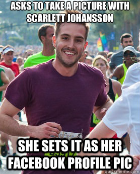 asks to take a picture with scarlett johansson she sets it a - Ridiculously photogenic guy