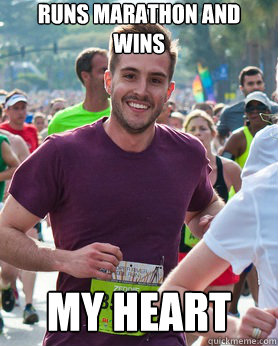 runs marathon and wins my heart - Ridiculously photogenic guy