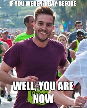 If you werent gay before bride and groom cropped out - Ridiculously photogenic guy