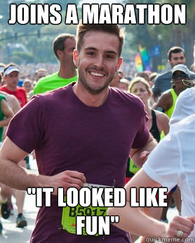 joins a marathon it looked like fun - Ridiculously photogenic guy
