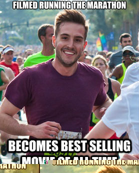 filmed running the marathon becomes best selling movie of al - Ridiculously photogenic guy