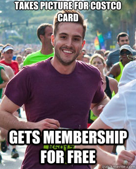 takes picture for costco card gets membership for free - Ridiculously photogenic guy