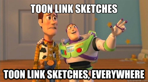 toon link sketches toon link sketches everywhere - Buzz Kill