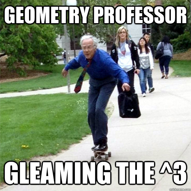 geometry professor gleaming the 3 - Skating Prof