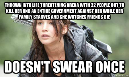 thrown into life threatening arena with 22 people out to kil - Good Guy Katniss