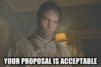 your proposal is acceptable - Acceptable Edgar