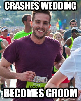 crashes wedding becomes groom - Ridiculously photogenic guy
