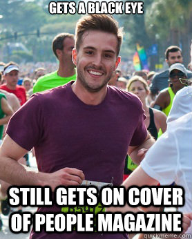 gets a black eye still gets on cover of people magazine - Ridiculously photogenic guy