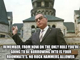 remember from now on the only hole youre going to be burro - meme