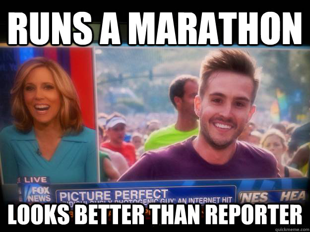 runs a marathon looks better than reporter - RPG News
