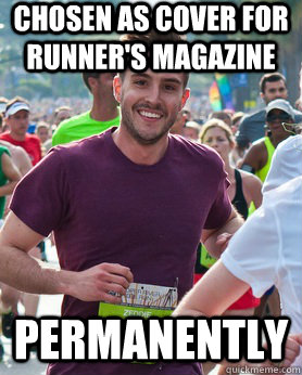 chosen as cover for runners magazine permanently - Ridiculously photogenic guy