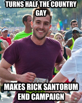 turns half the country gay makes rick santorum end campaign - Ridiculously photogenic guy