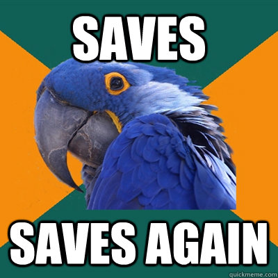 saves saves again - Paranoid Parrot