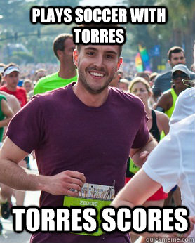 plays soccer with torres torres scores - Ridiculously photogenic guy