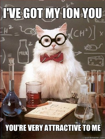 ive got my ion you youre very attractive to me - Chemistry Cat