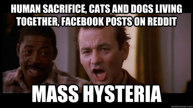 human sacrifice cats and dogs living together facebook pos -
