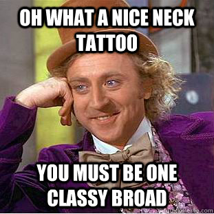 classy neck tattoos