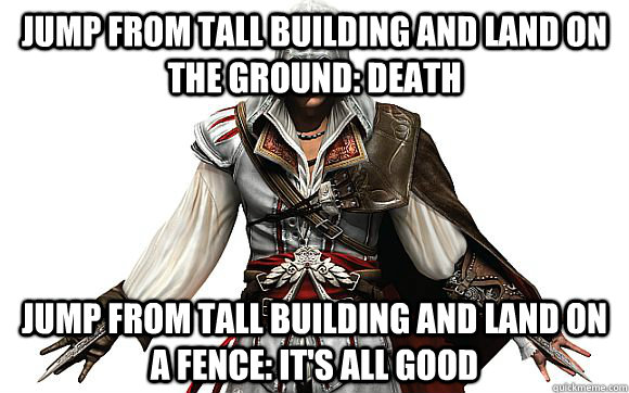 jump from tall building and land on the ground death jump f -