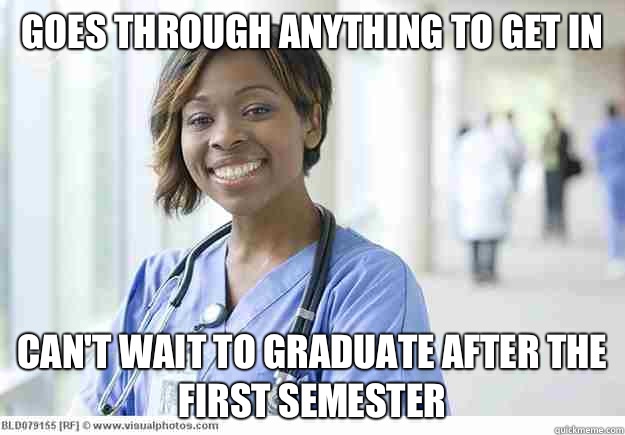 Goes through anything to get in Repeat every word the patien - Nursing Student