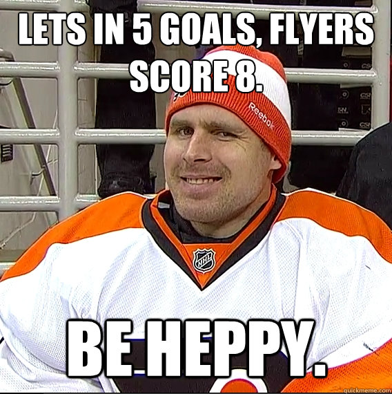 lets in 5 goals flyers score 8 be heppy - Ilya Bryzgalov Solid Guy
