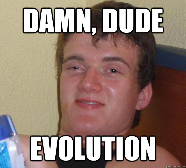 damn dude evolution - 10 Guy