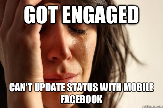 Got Engaged but theres a glare on my ipad screen - First World Problems