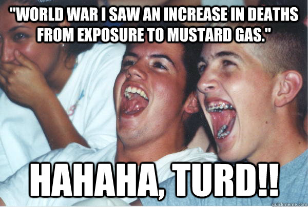 world war i saw an increase in deaths from exposure to must - Immature High Schoolers