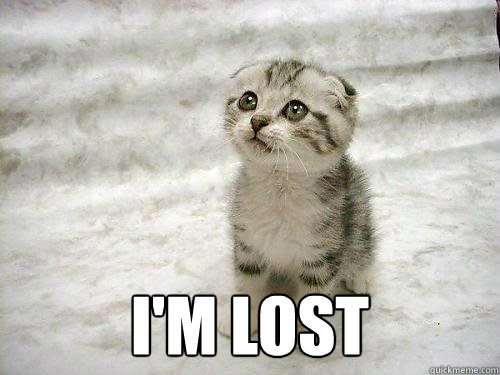 im lost -