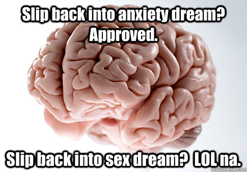 slip back into anxiety dream approved slip back into sex d - Scumbag Brain