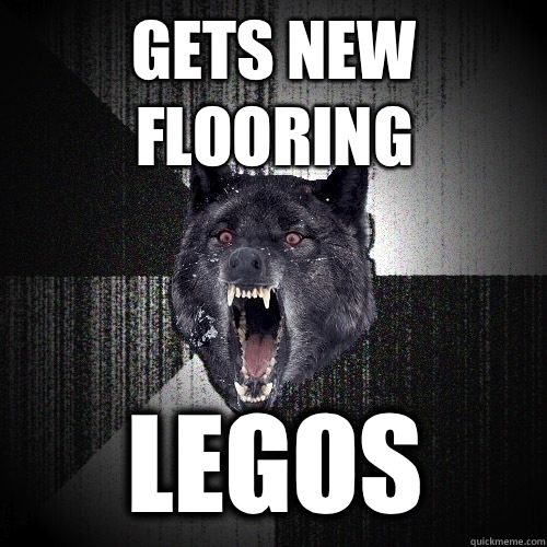 Gets new flooring Legos - Insanity Wolf