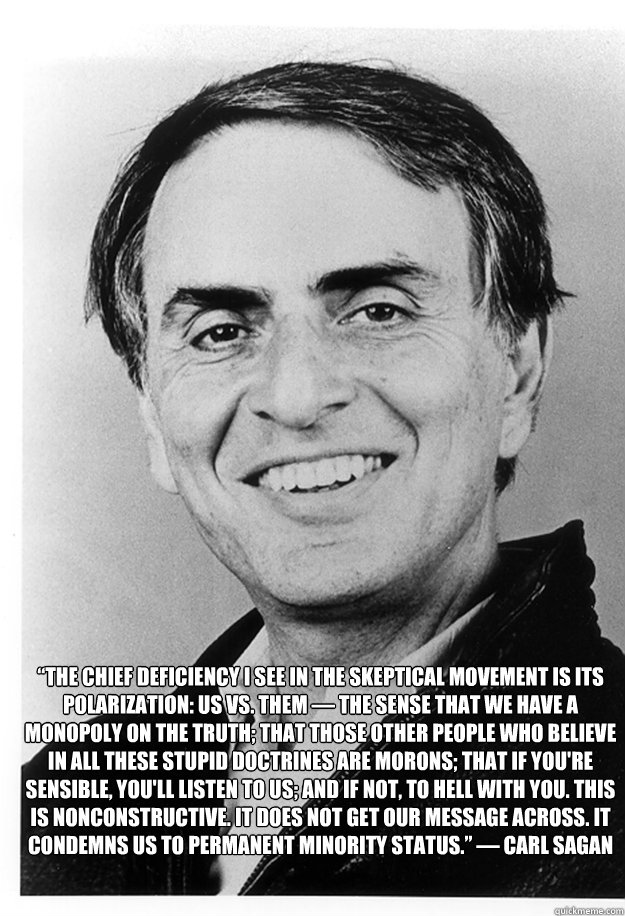 the chief deficiency i see in the skeptical movement is its -