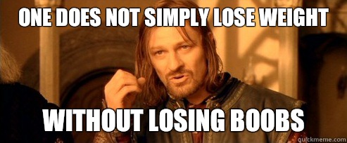 One does not simply lose weight Without losing boobs - One Does Not Simply