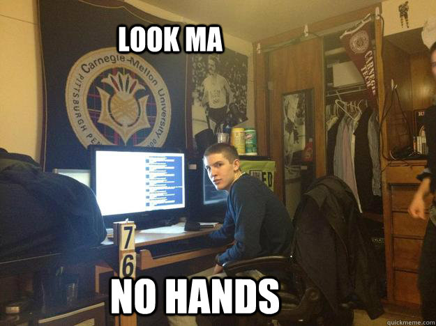look ma no hands - meme