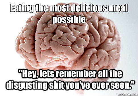eating the most delicious meal possible hey lets remember - Scumbag Brain