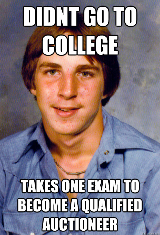 didnt go to college takes one exam to become a qualified auc - Old Economy Steven